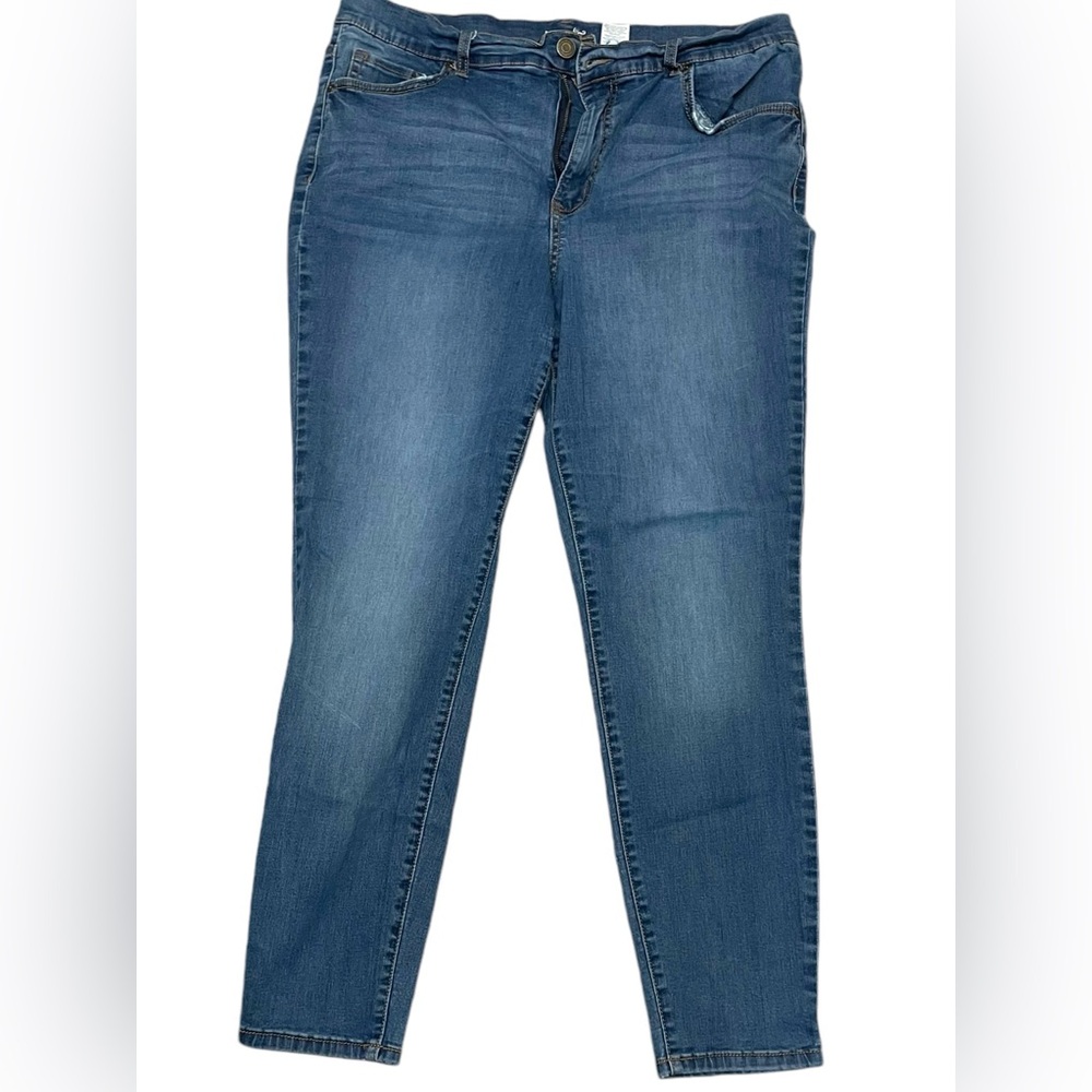 Terra & Sky Women's Plus Size Skinny Jeans, Size 16W